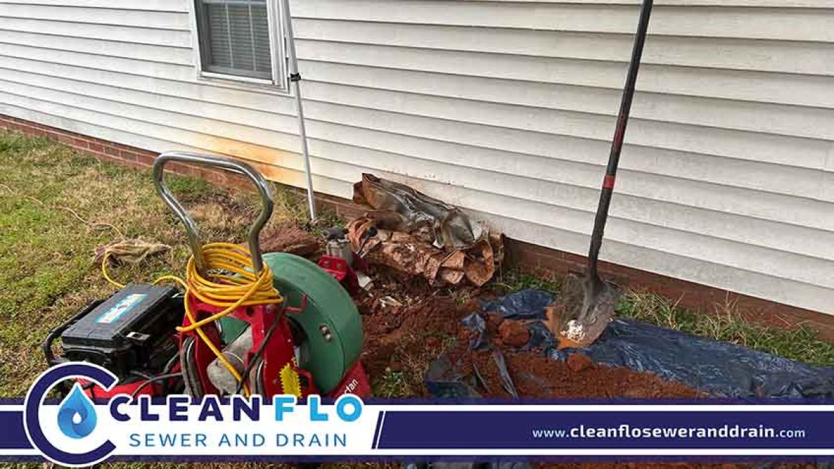 Hydro Jetting Equipment Outside a Residential Property