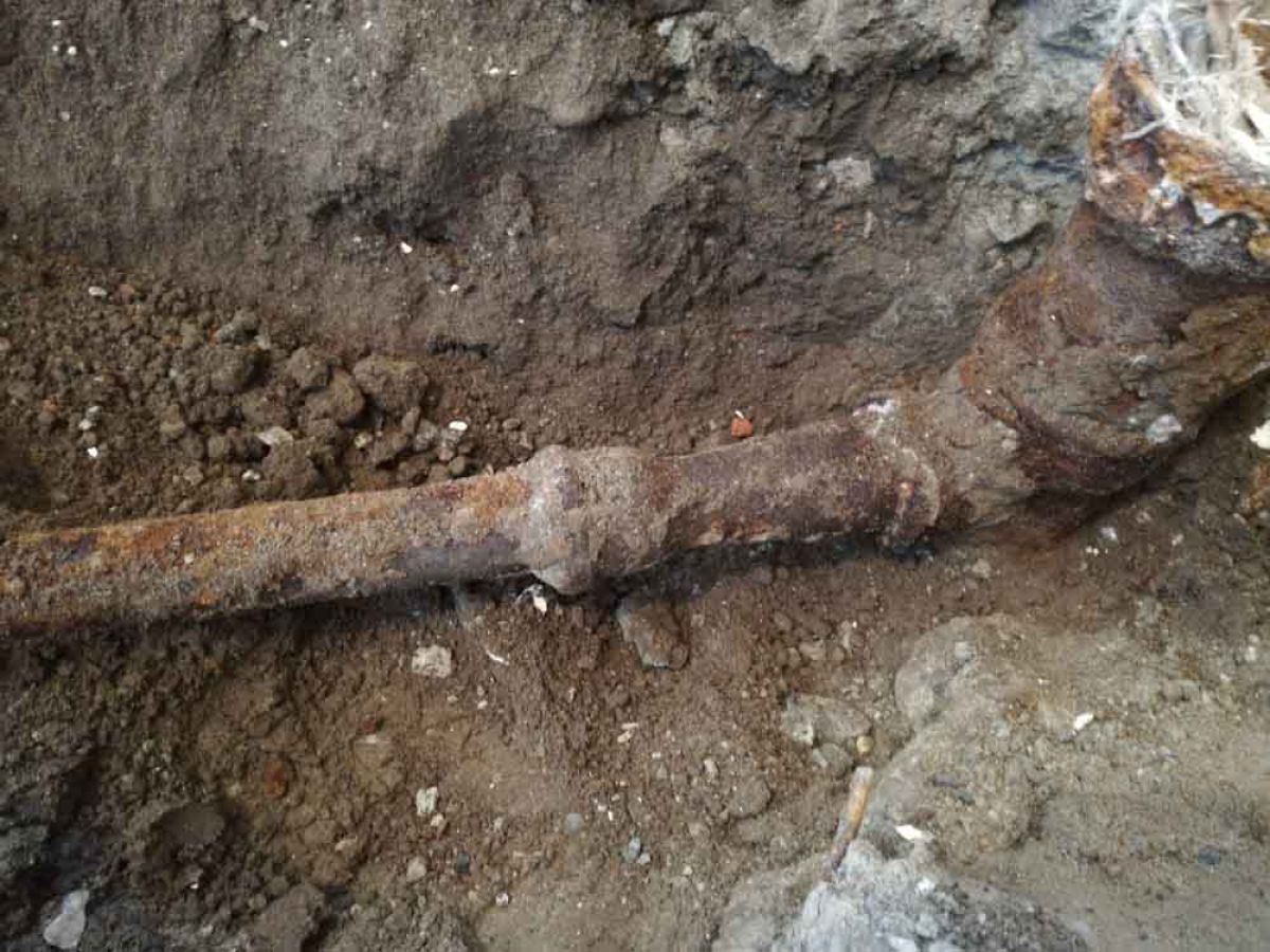 Broken sewer line that needs sewer line replacement in Anderson, SC.