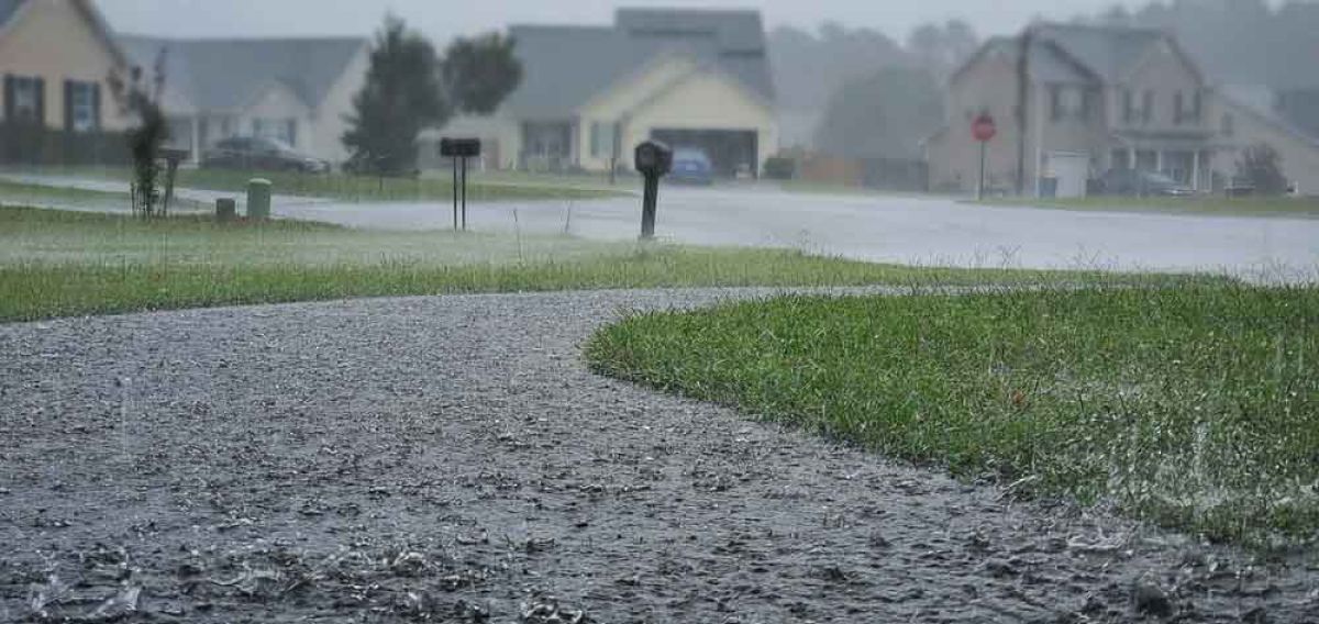 heavy rains or a storm in South Carolina