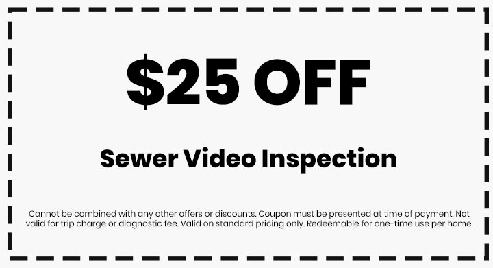 $25 Off Sewer Video Inspection