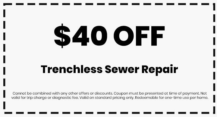 $40 Off Trenchless Sewer Repair