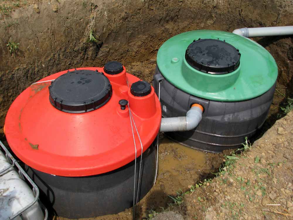 septic tank outdoors