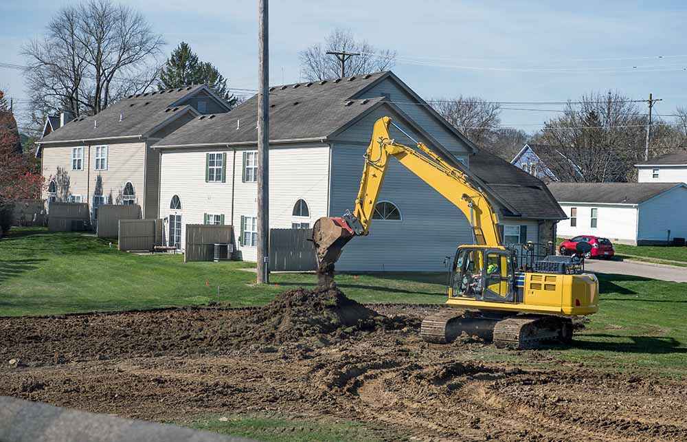 traditional excavation outdoors