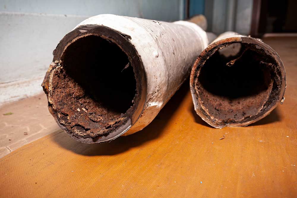 deteriorated sewer line