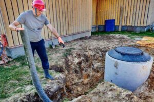 A Clean Flo Sewer & Septic technician providing drain field restoration services in Anderson, SC.